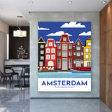 The Charming Canals - Amsterdam Illustration