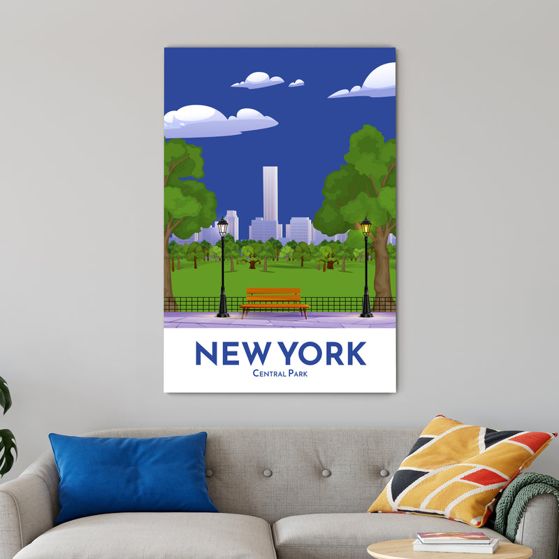 Central Park - New York Illustration