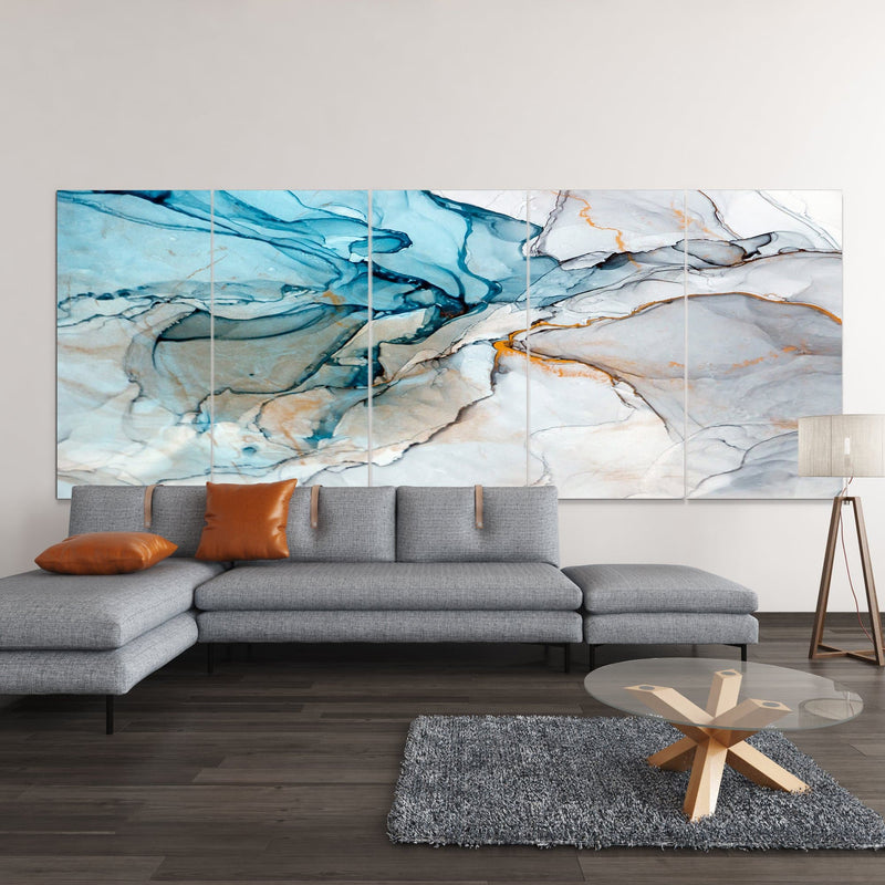 Cracking Marble Tiles 150x100cm tableau décoration murale salon