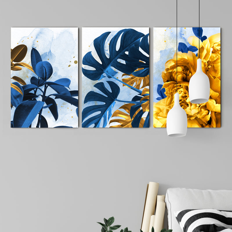 Navy and Gold Plants