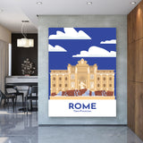 Trevi Fountain - Rome Illustration