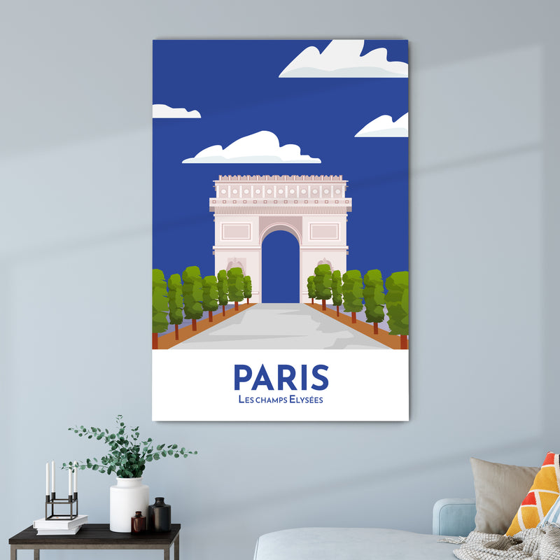 Les champs Elysées - Paris Illustration
