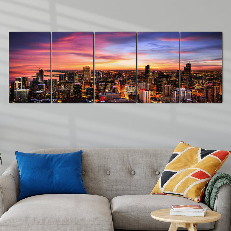 Chicago canvas wall art