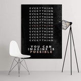 Office/Coworking with Motivational Quotes Canvas decor- Wall Art Canvas Motivational Quotes – by www.Motiv-art.com