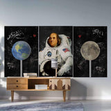 bundles Space Art "earth is melting" - Space wall art canvas, space art framed print and poster, astronaut artwork inspired","Motiv-Art Space Art ""Lift To Space"" - Space wall art canvas, space art framed print and poster, astronaut artwork inspired, galaxy art canvas, planet artwork, banksy inspired.