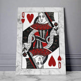 Queen of Heart Motivational Canvas For Office, coworking, Home  - Wall Art Canvas Motivational Quotes – by www.Motiv-art.com